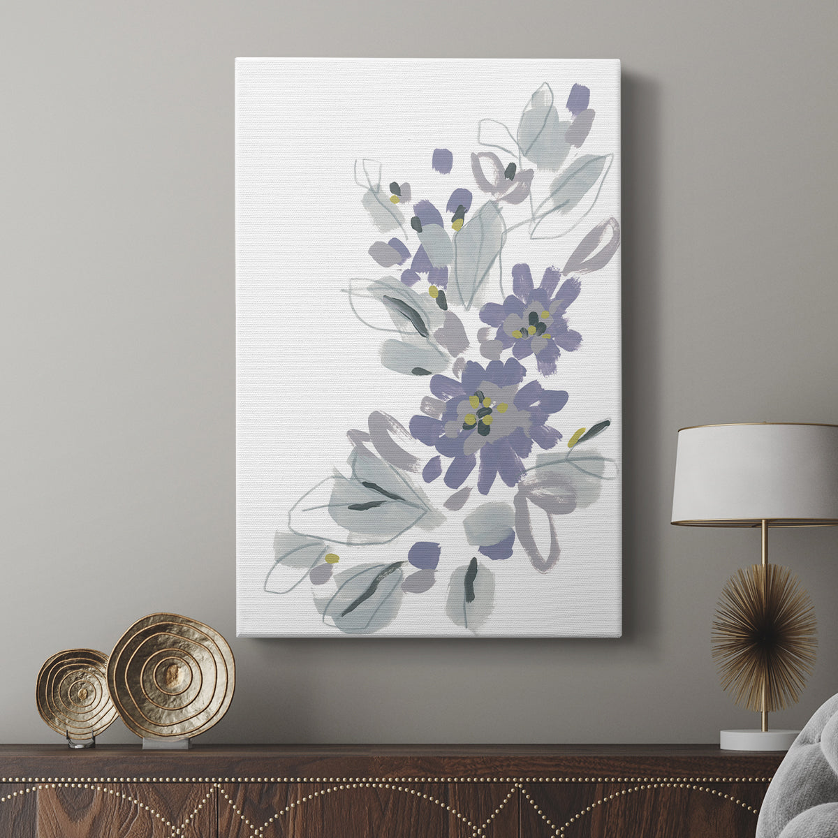 Periwinkle Patch II - Canvas Art Print