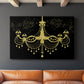 Golden Chandelier - Canvas Art Print