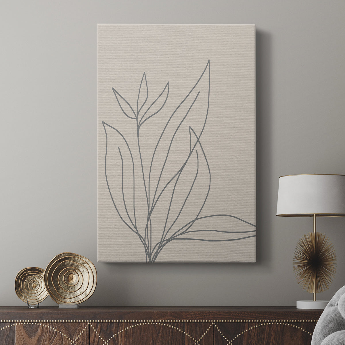 Neutral Lines I - Canvas Art Print
