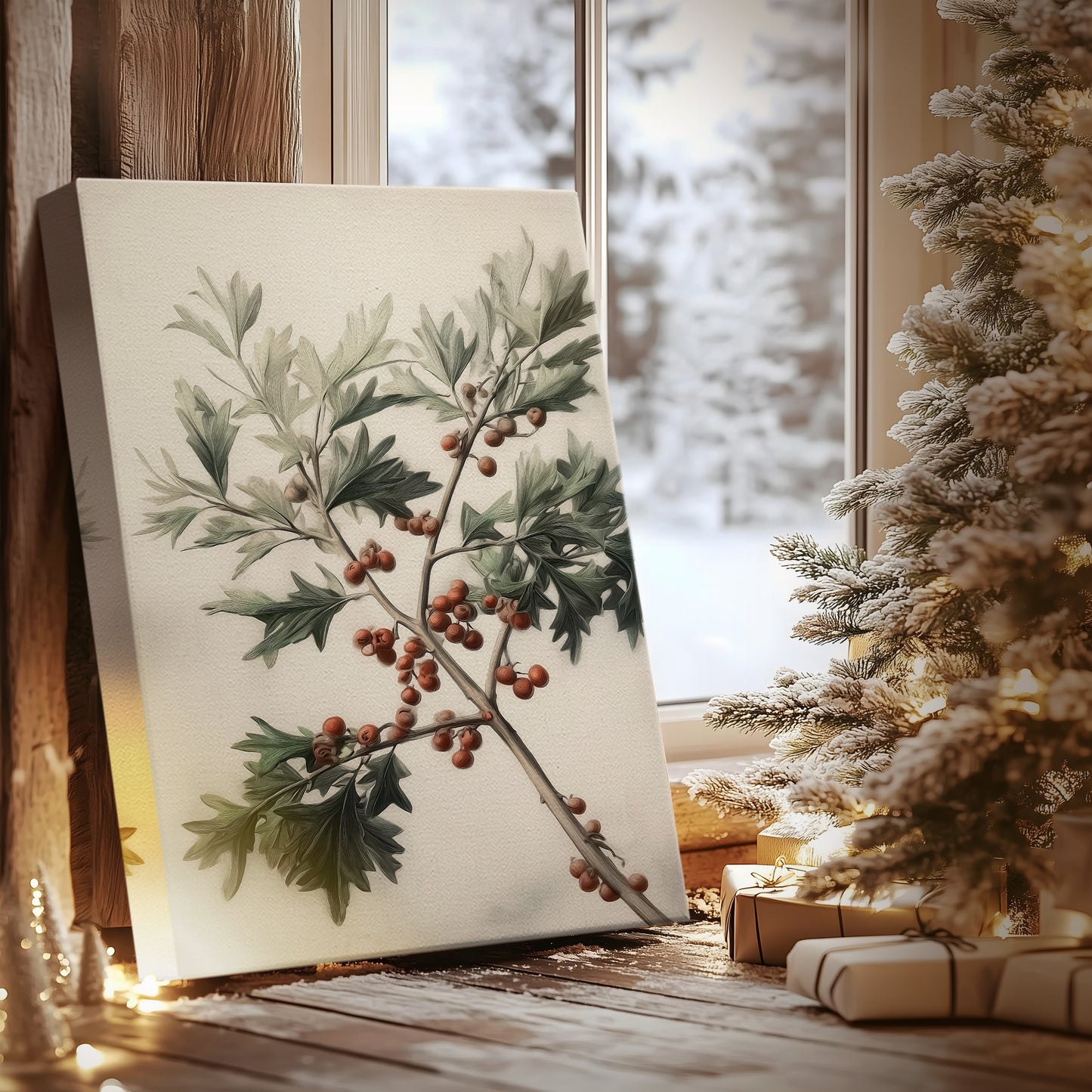 Sugar Pines Green - Canvas Art Print