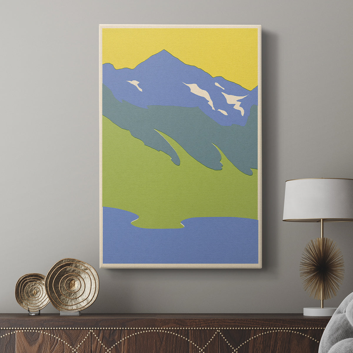 Bright Glacial Lake I - Canvas Art Print