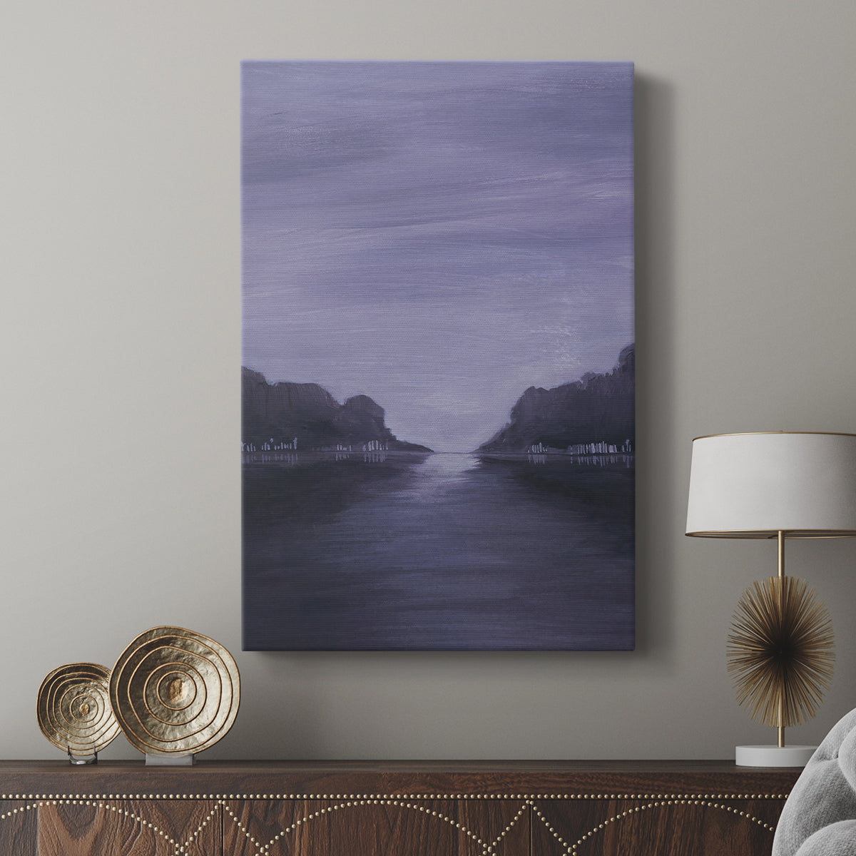 Amethyst Moonlight I - Canvas Art Print