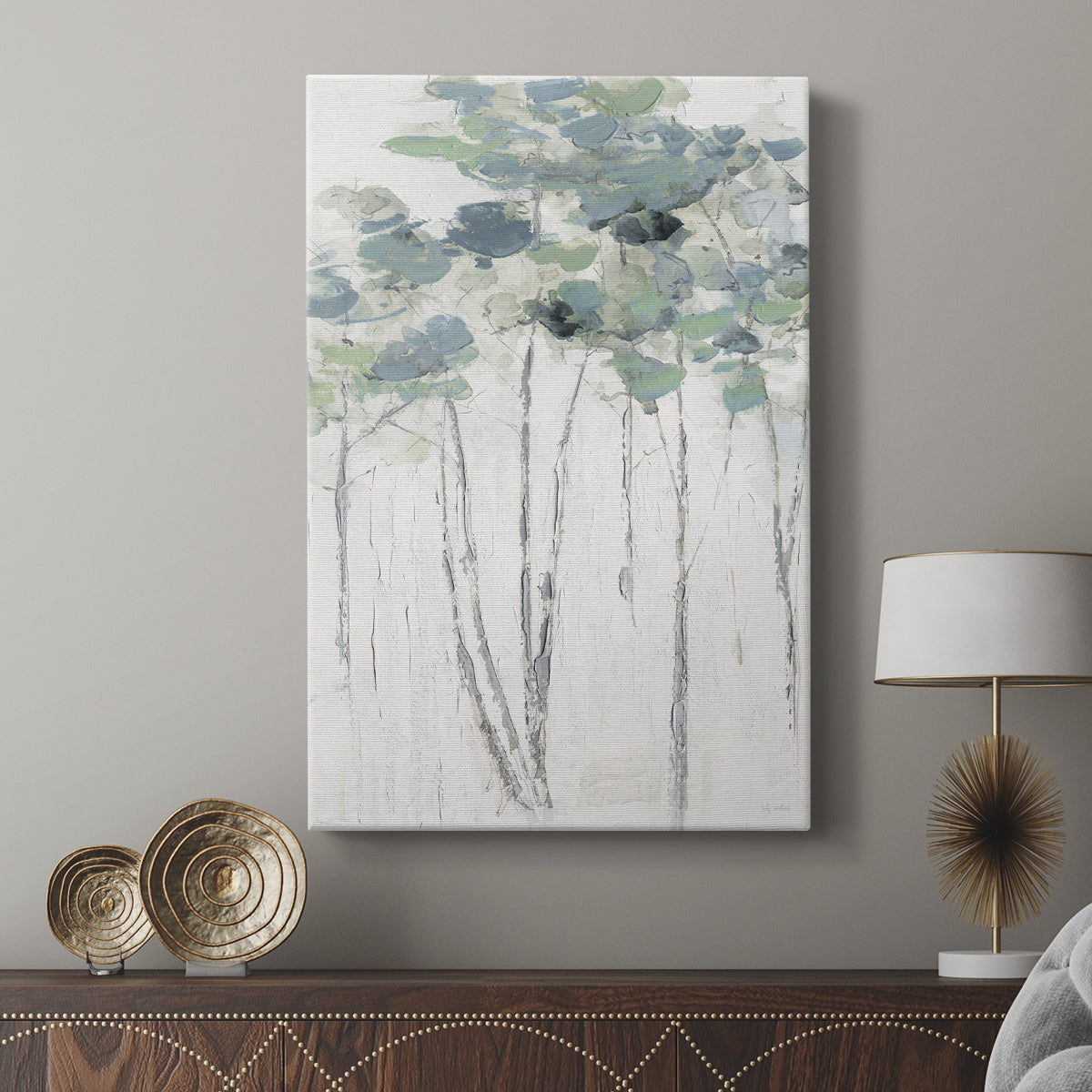 Impasto Tree Line I - Canvas Art Print