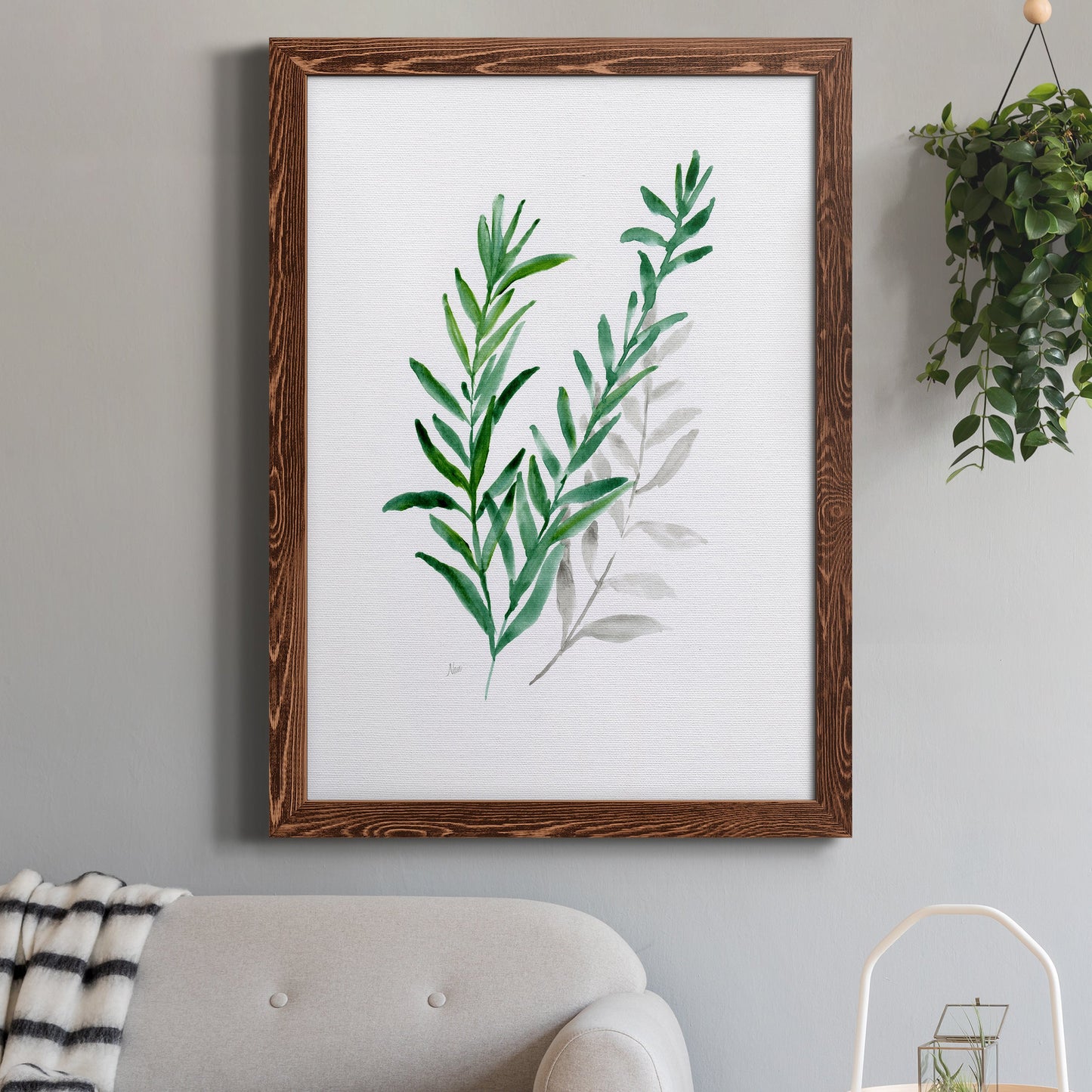 Freshly Picked II - Barnwood Framed Canvas Print