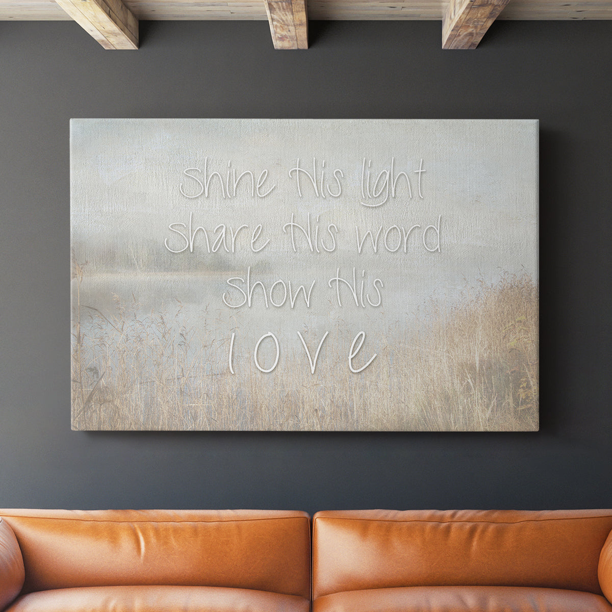 Shine His Light - Canvas Art Print