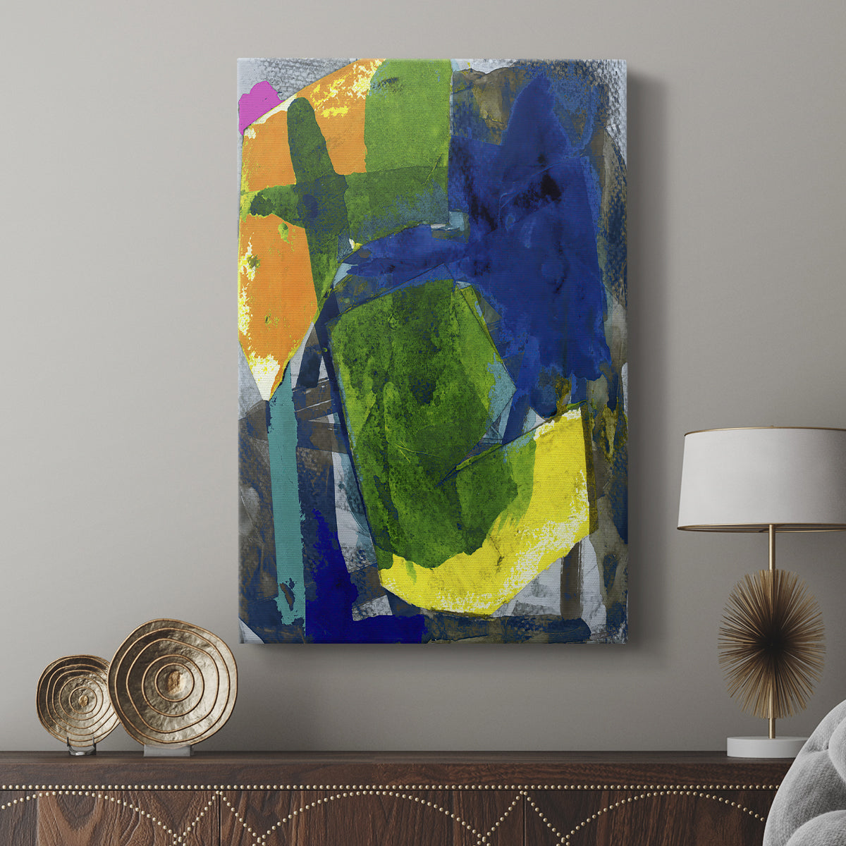 Brights Strokes I - Canvas Art Print