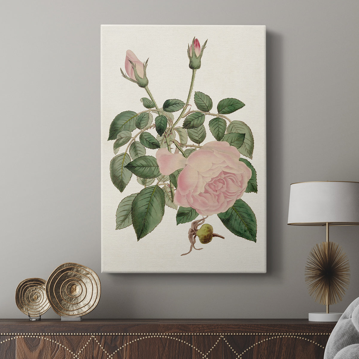 Pink Floral Mix II - Canvas Art Print
