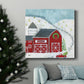 Christmas Barn-Premium Gallery Wrapped Canvas - Ready to Hang