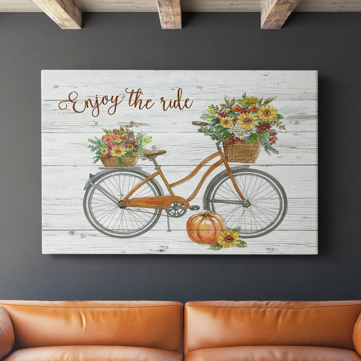 Harvest Bike - Canvas Art Print
