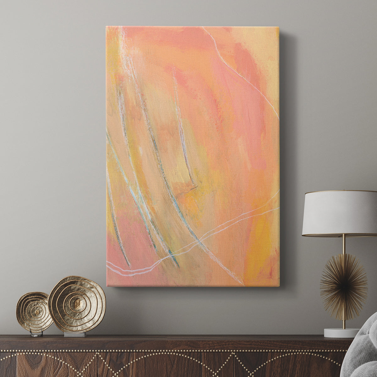 Peach Bliss I - Canvas Art Print