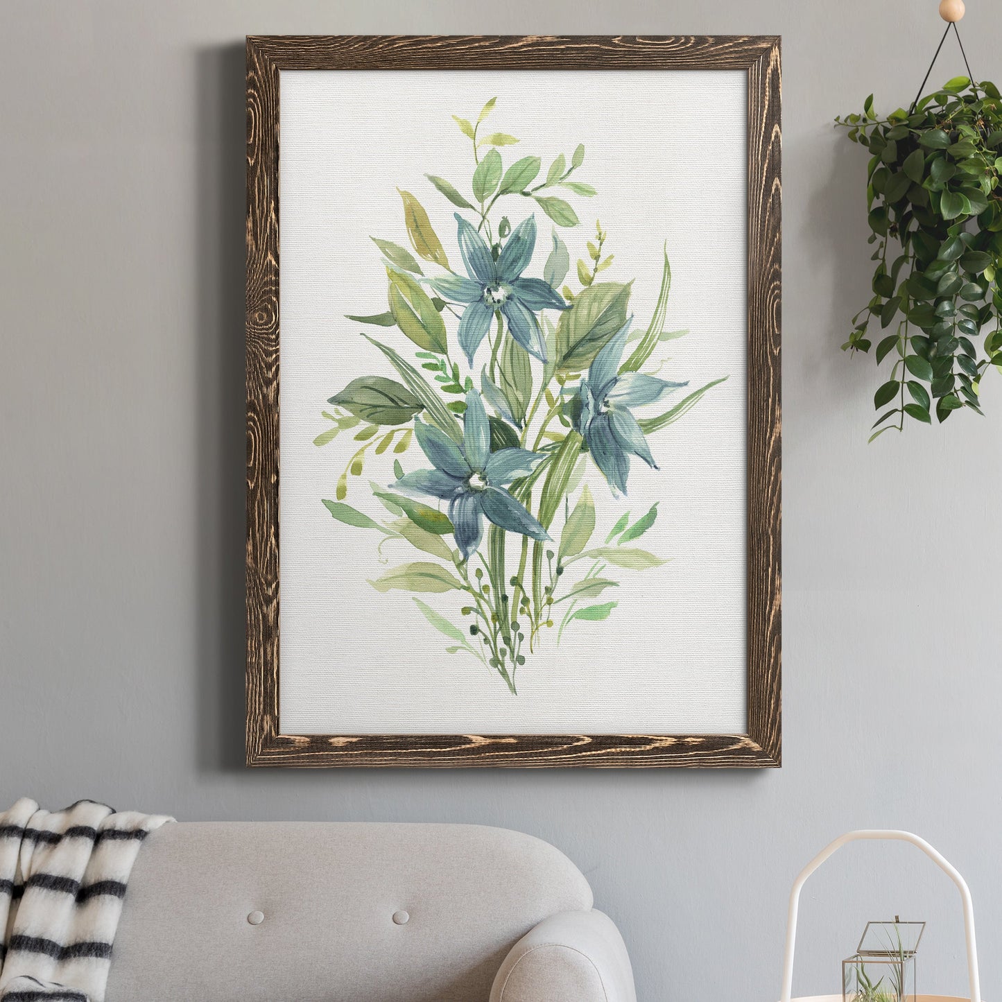 Greenery I - Premium Canvas Framed in Barnwood - Ready to Hang