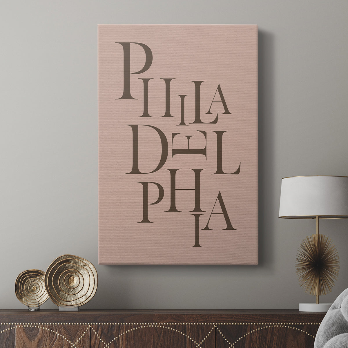 Neutral City Center Type IV - Canvas Art Print