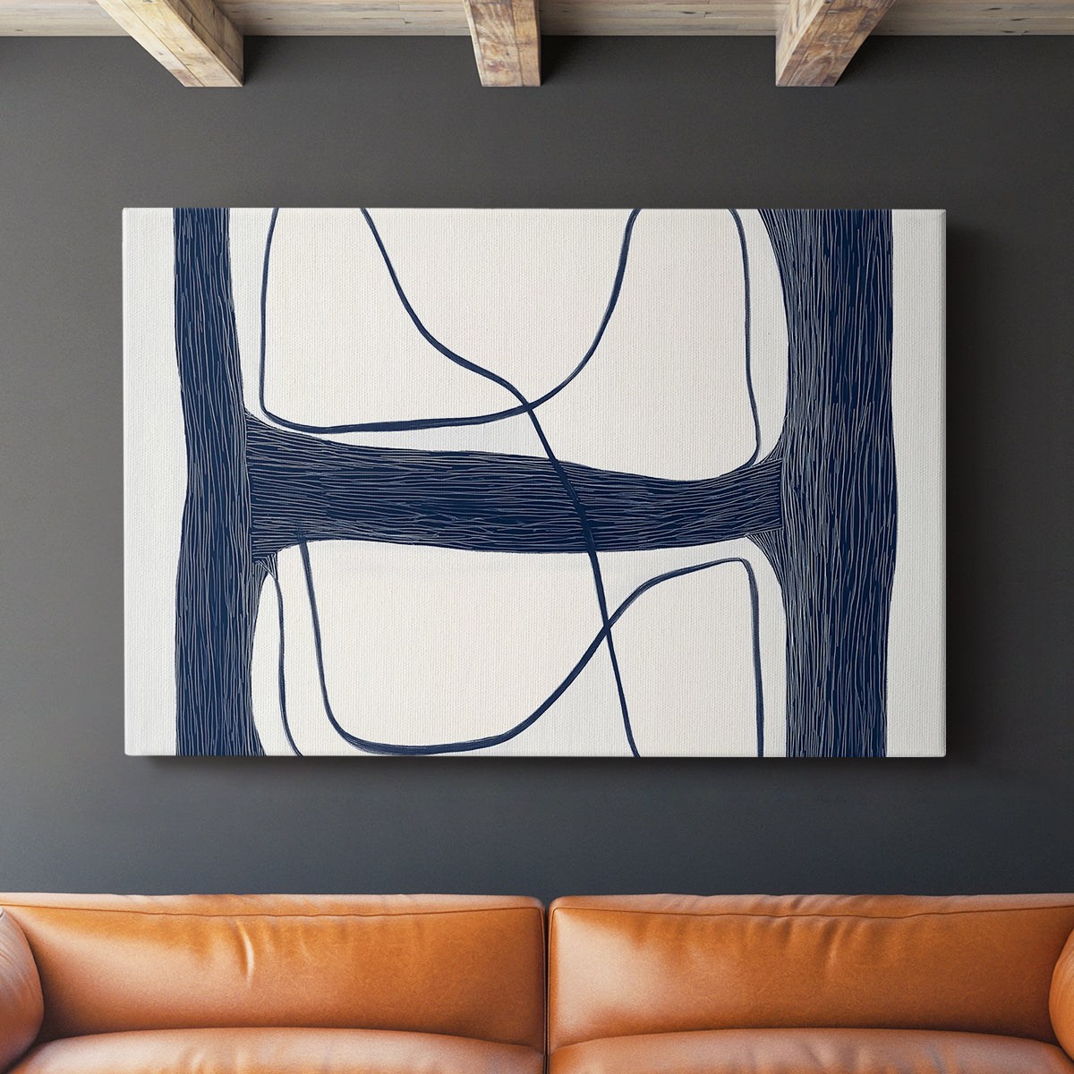Blue Abstract XXV - Canvas Art Print