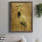 Gold Crane at Dusk II - Premium Canvas Framed in Barnwood - Ready to Hang