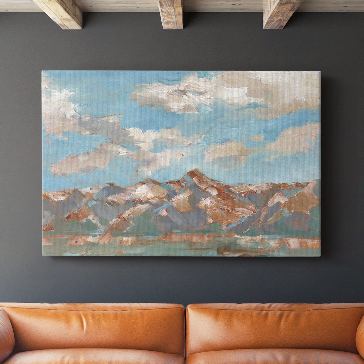 Pastel Western Vista II - Canvas Art Print