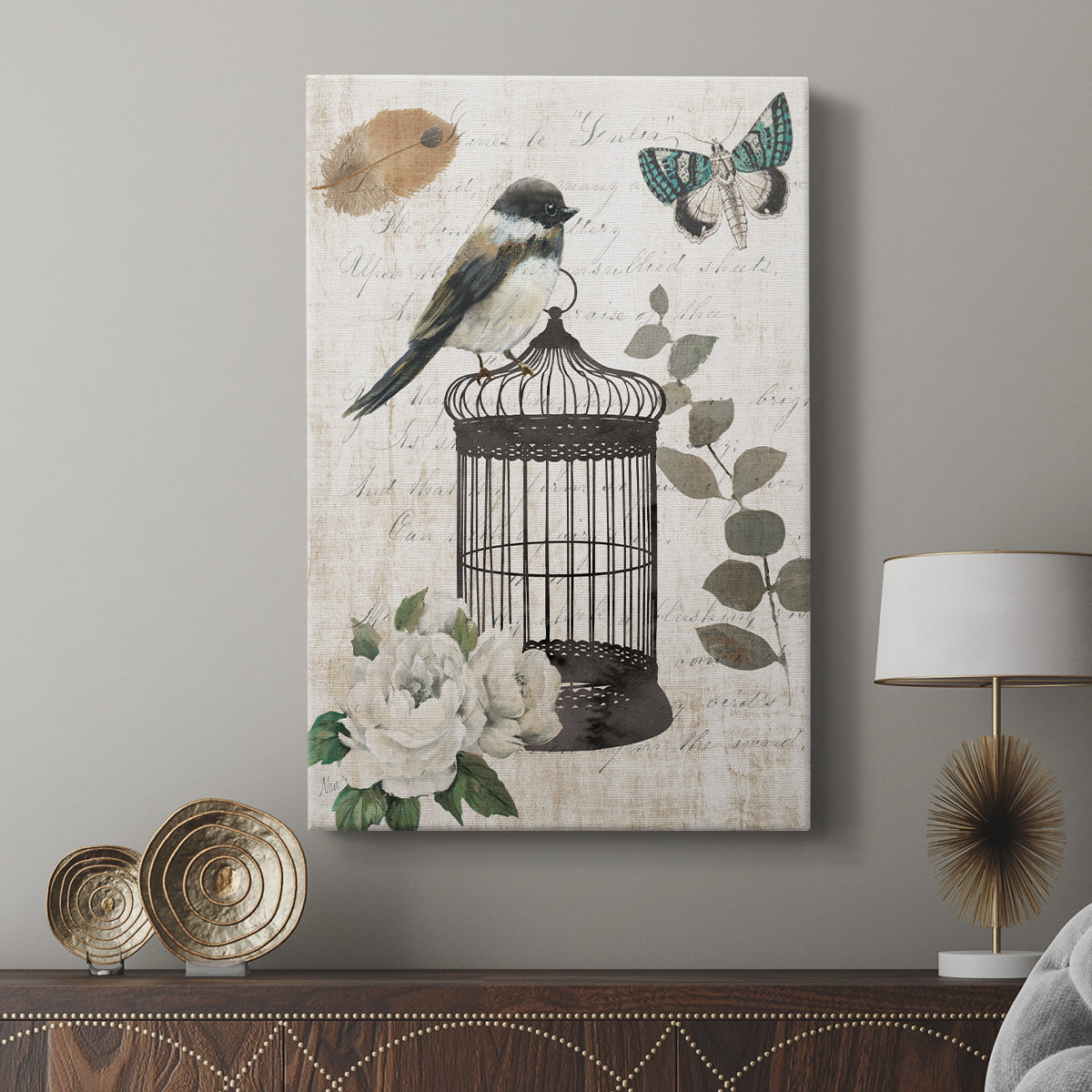 Vintage Menagerie I - Canvas Art Print
