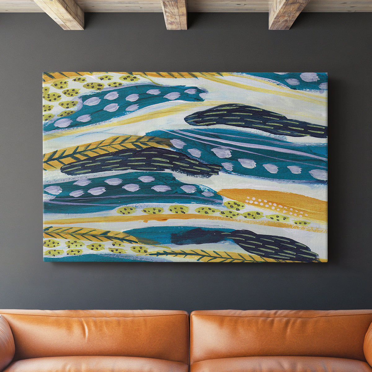 Feathery IV - Canvas Art Print