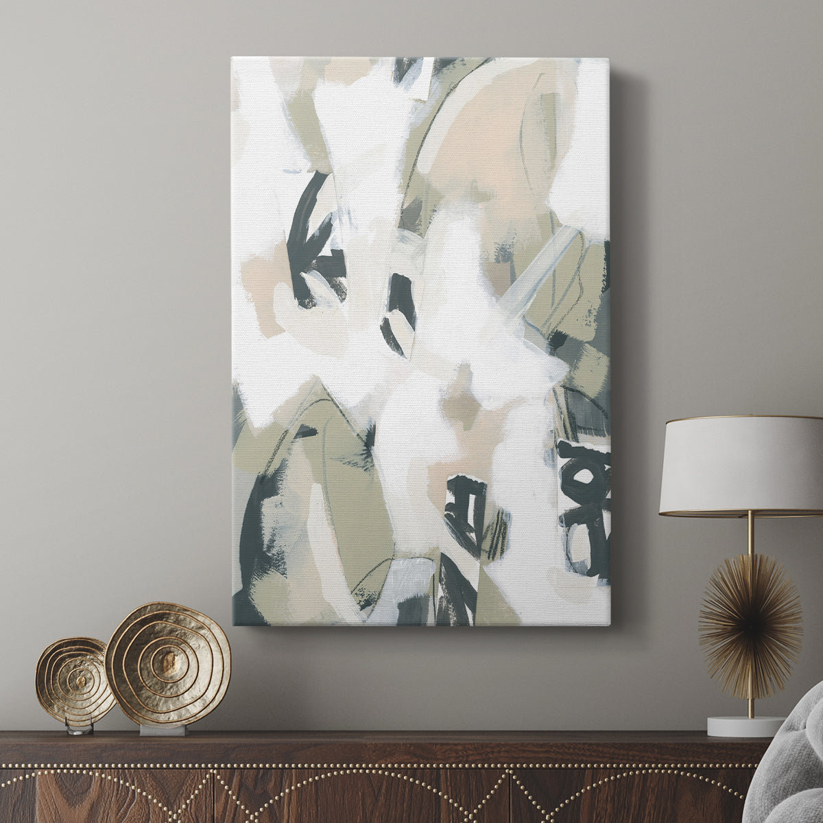 Sumi Storm I - Canvas Art Print