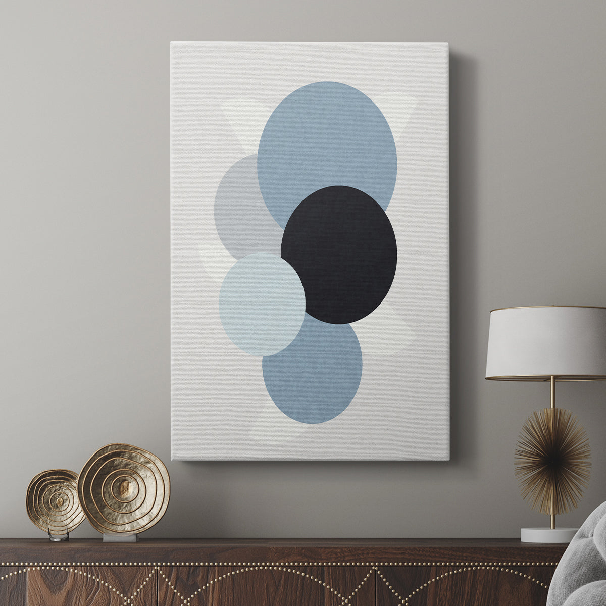 Shapely Blues II - Canvas Art Print