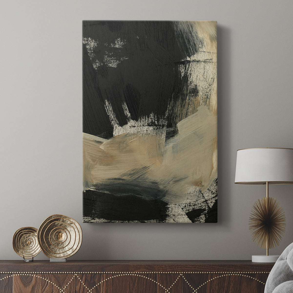 Baked Paintstrokes VI - Canvas Art Print