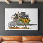 Raccoon Wheelbarrow - Canvas Art Print