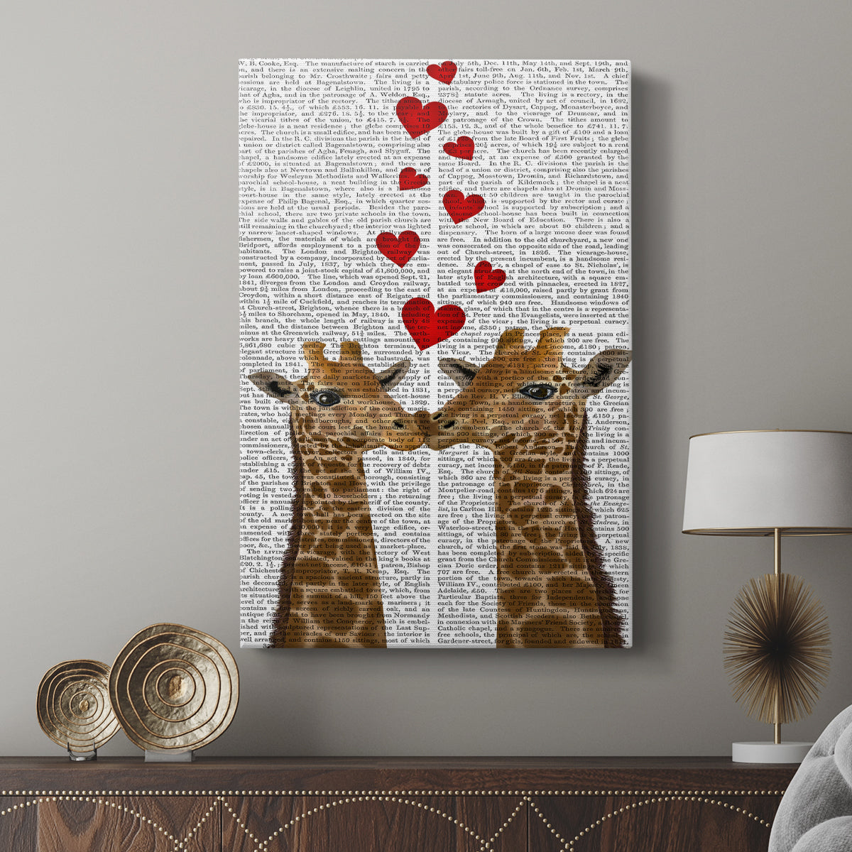 Love is in the Air Collection B - Canvas Art Print