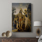 Canvas art print featuring a classical scene with multiple figures and gentle tones displayed in a modern interior space.