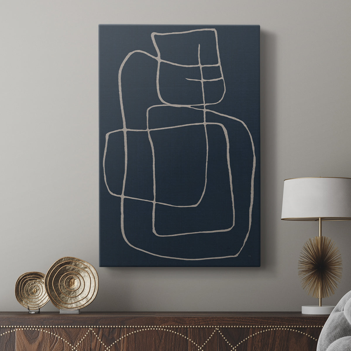 Shapes and Night Sky II - Canvas Art Print