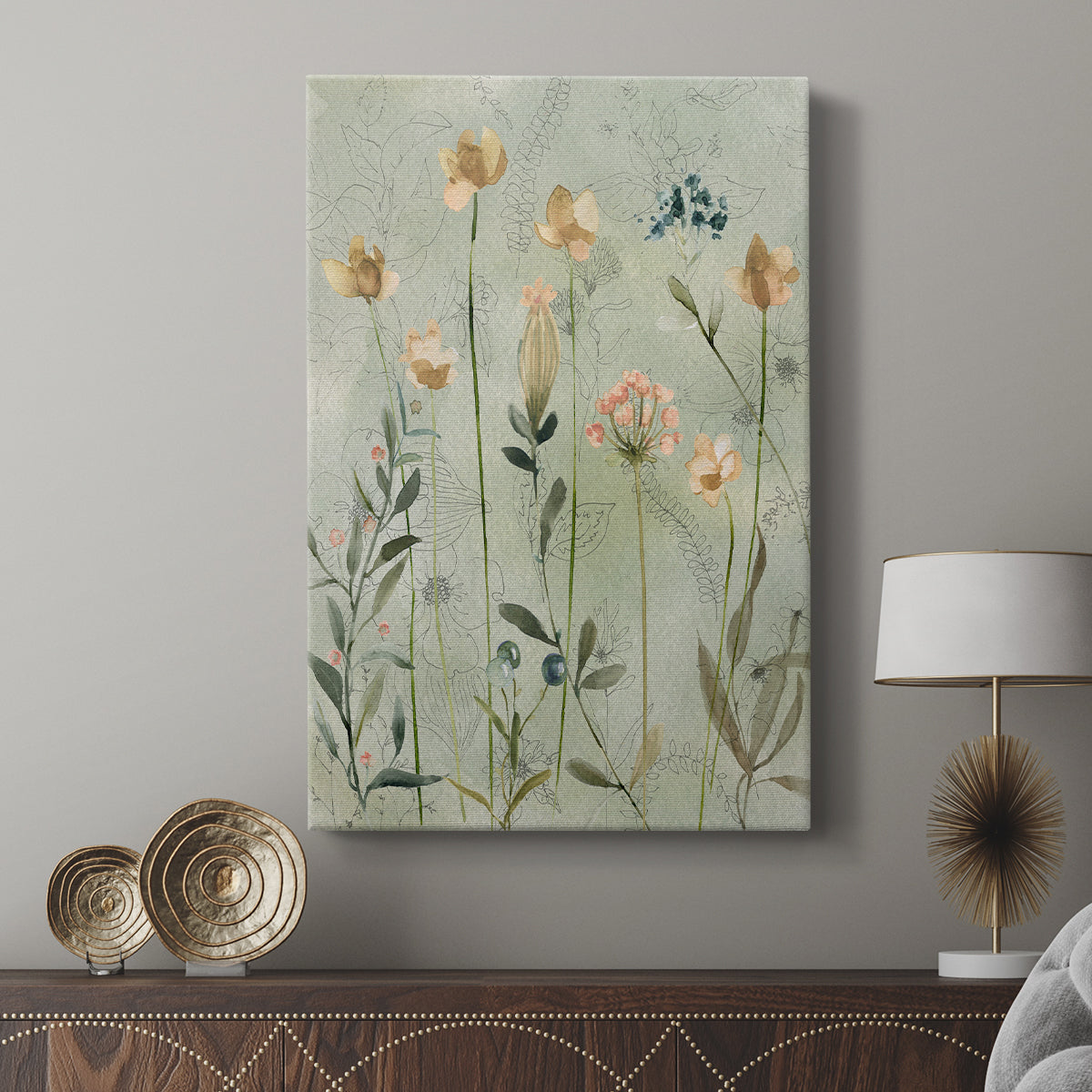 Botanical Sketchbook - Canvas Art Print