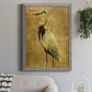 Gold Crane at Dusk II - Premium Canvas Framed in Barnwood - Ready to Hang