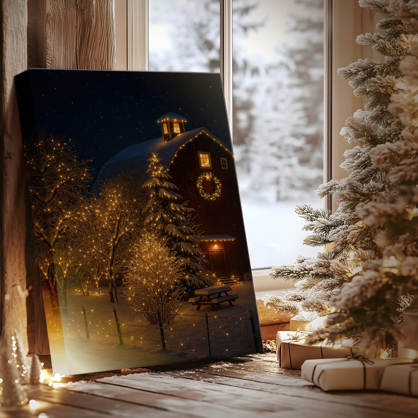 Candlelit Candle Carol - Canvas Art Print