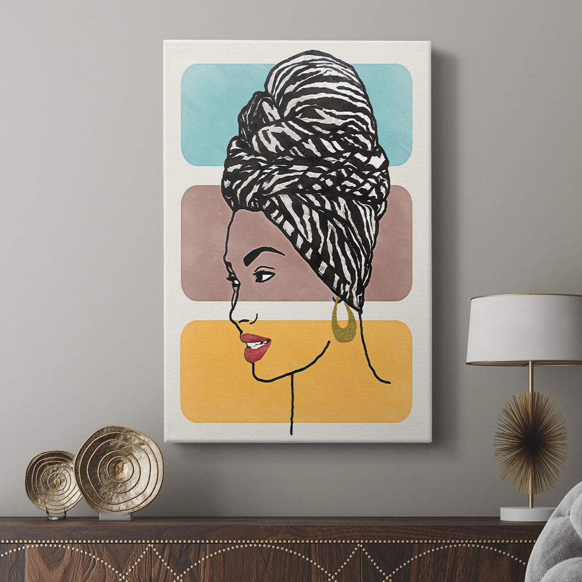Head Wrap II - Canvas Art Print