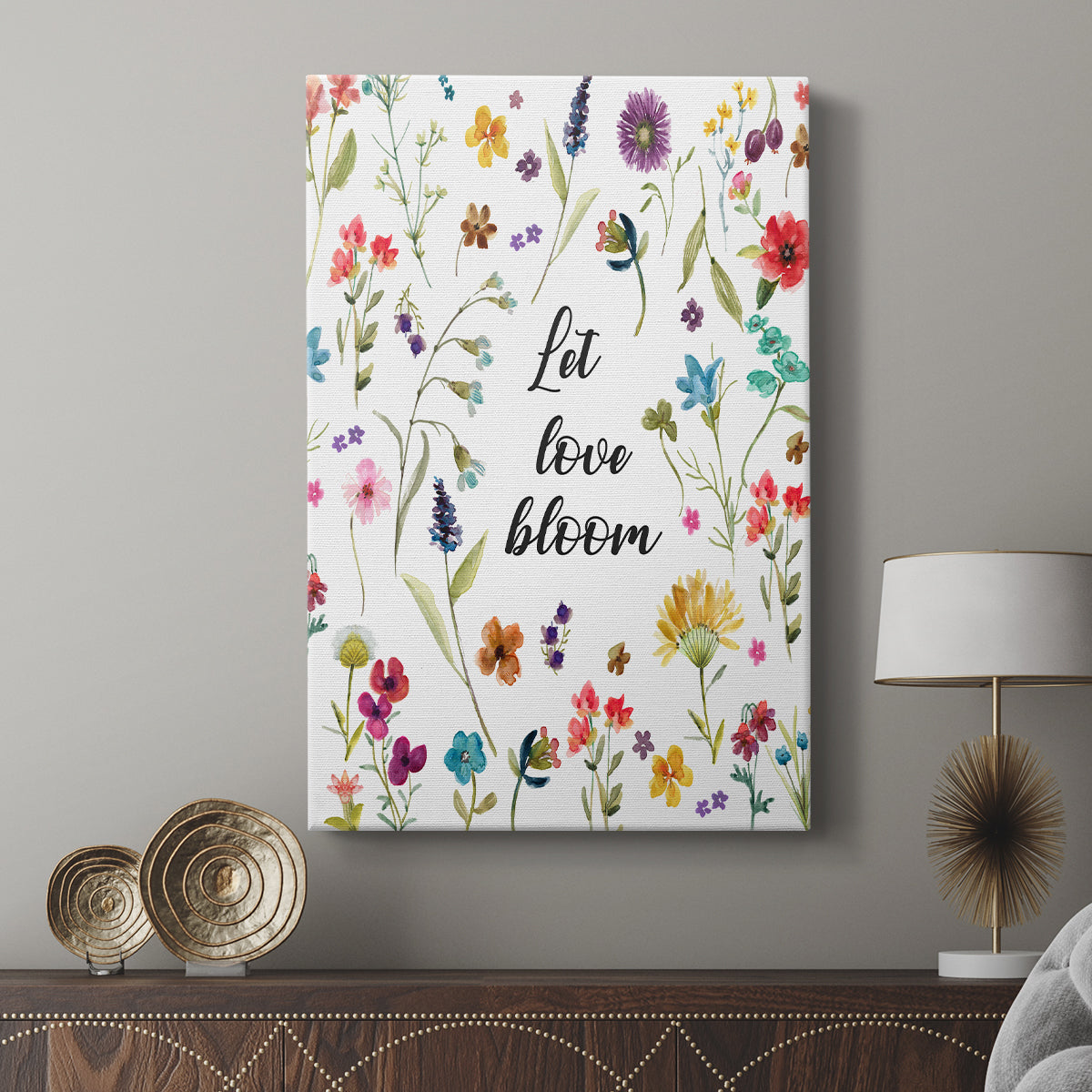 Let Love Bloom - Canvas Art Print
