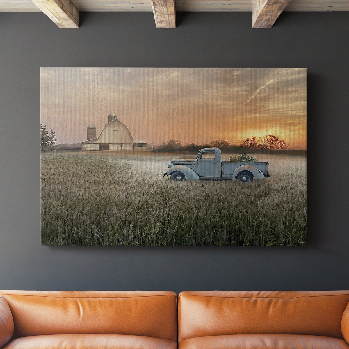 Evening Farm - Canvas Art Print