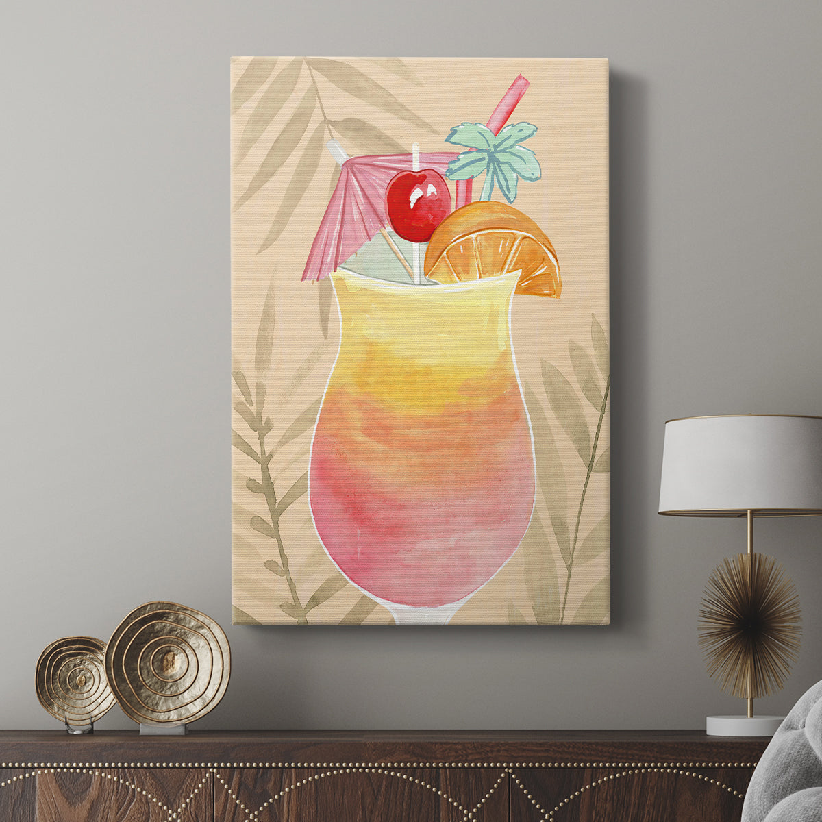 Tropical Cocktail IV - Canvas Art Print