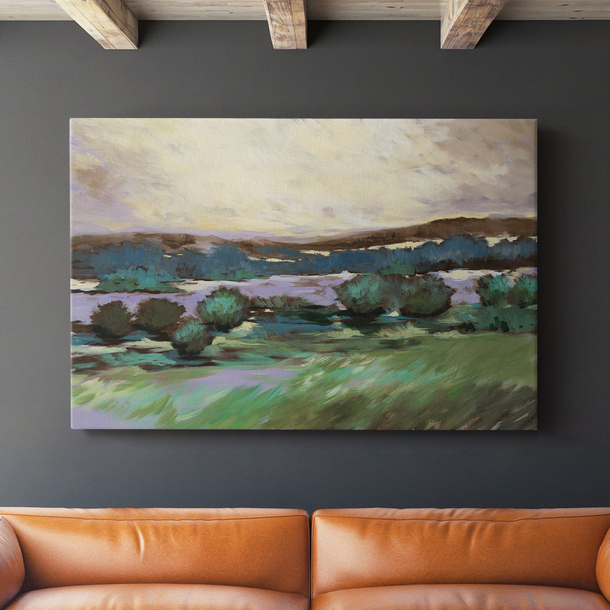 Sunny Desert Floor - Canvas Art Print