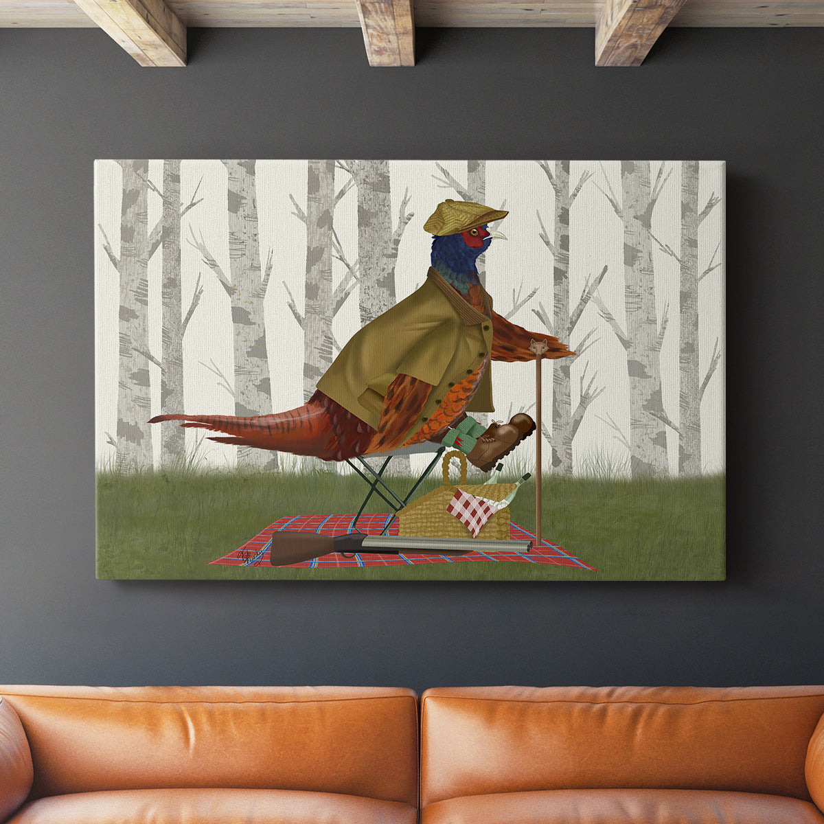 Pheasant Shooting Party 4 - Canvas Art Print