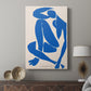 Canvas art print featuring a modern composition with simplified curves and strong silhouette displayed in a modern interior space.