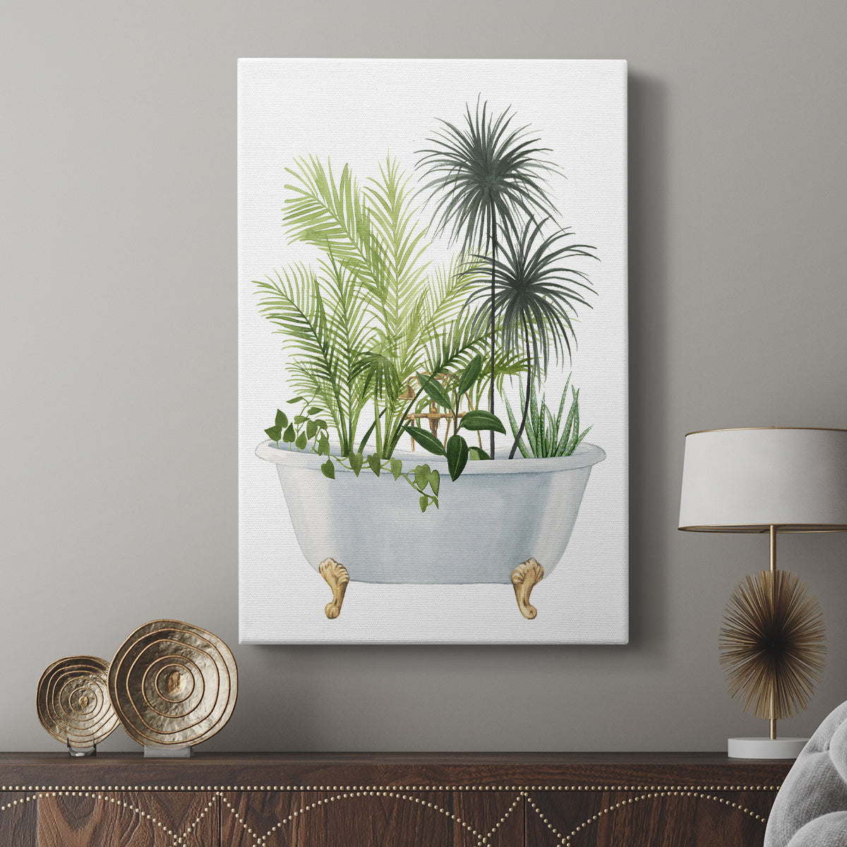 Plant Bath II - Canvas Art Print