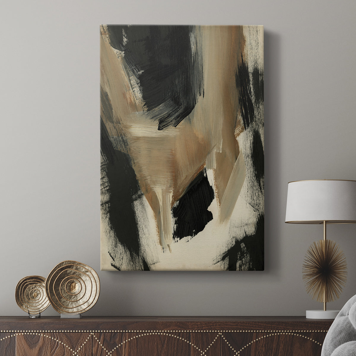 Baked Paintstrokes II - Canvas Art Print
