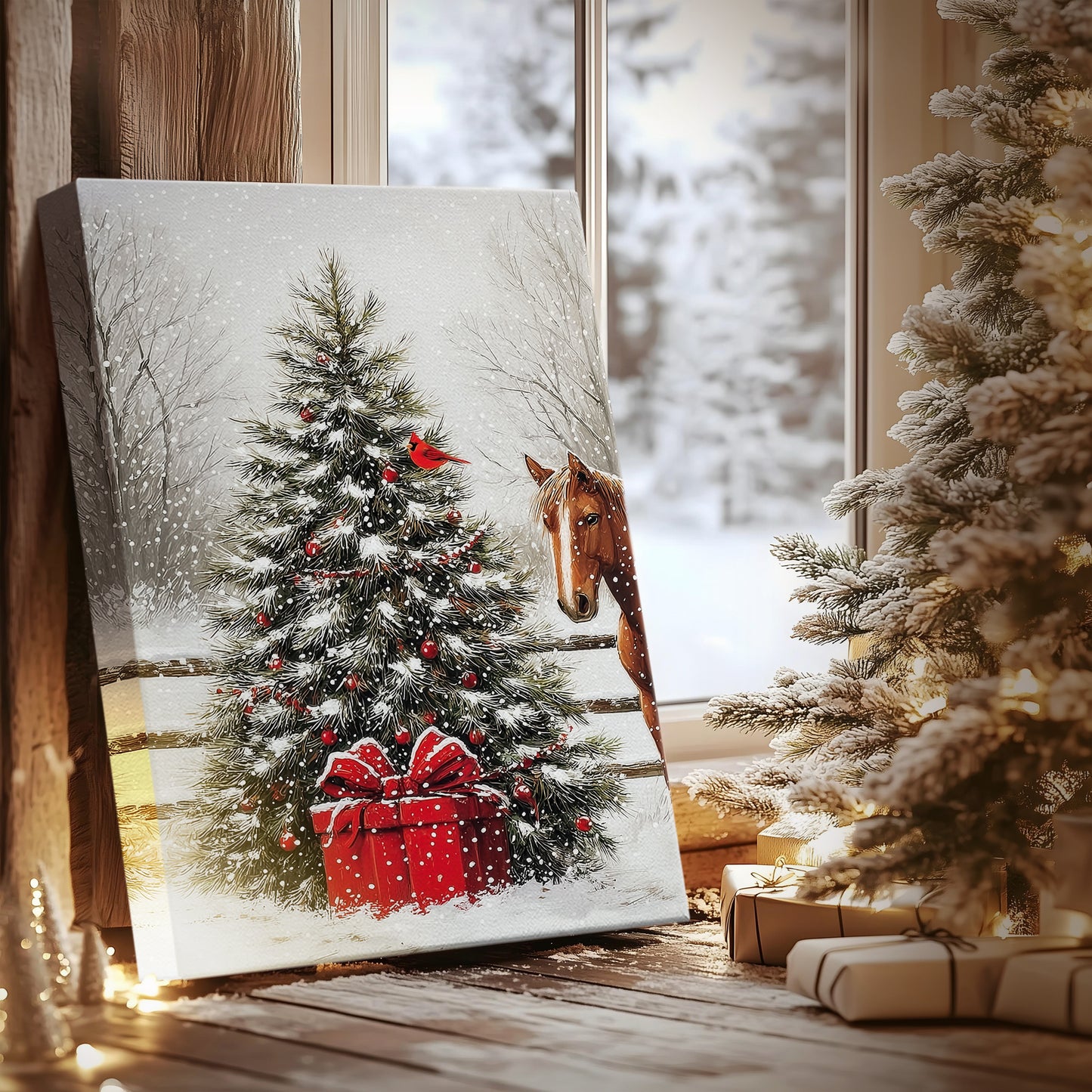 Twilight of Frostlit Icicles - Canvas Art Print