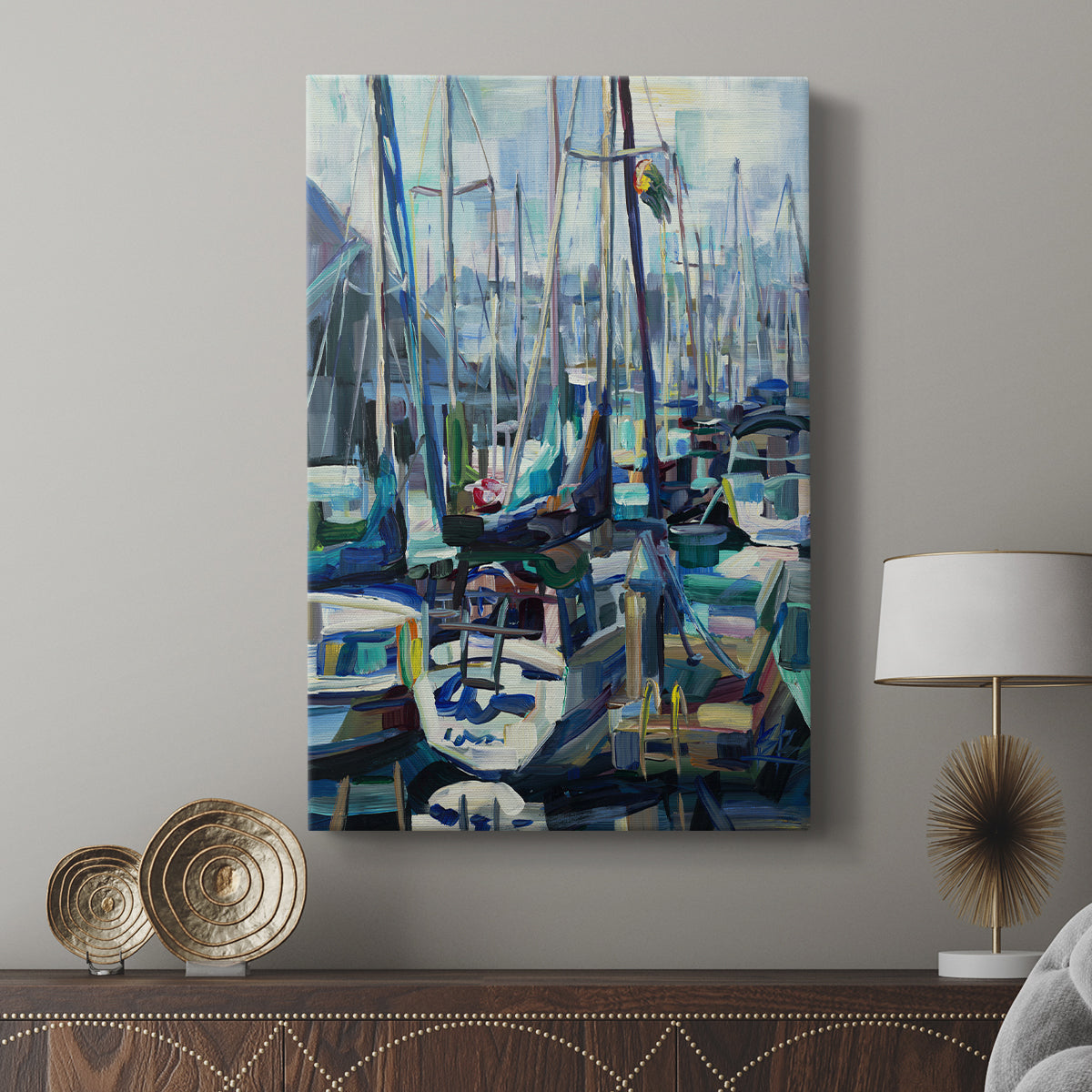 Edmonds Marina - Canvas Art Print