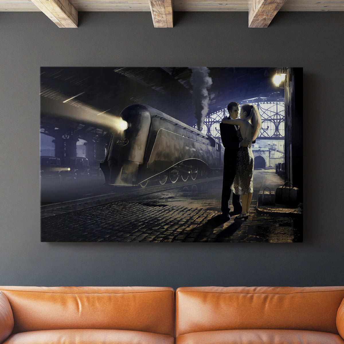 Train Depot - Canvas Art Print