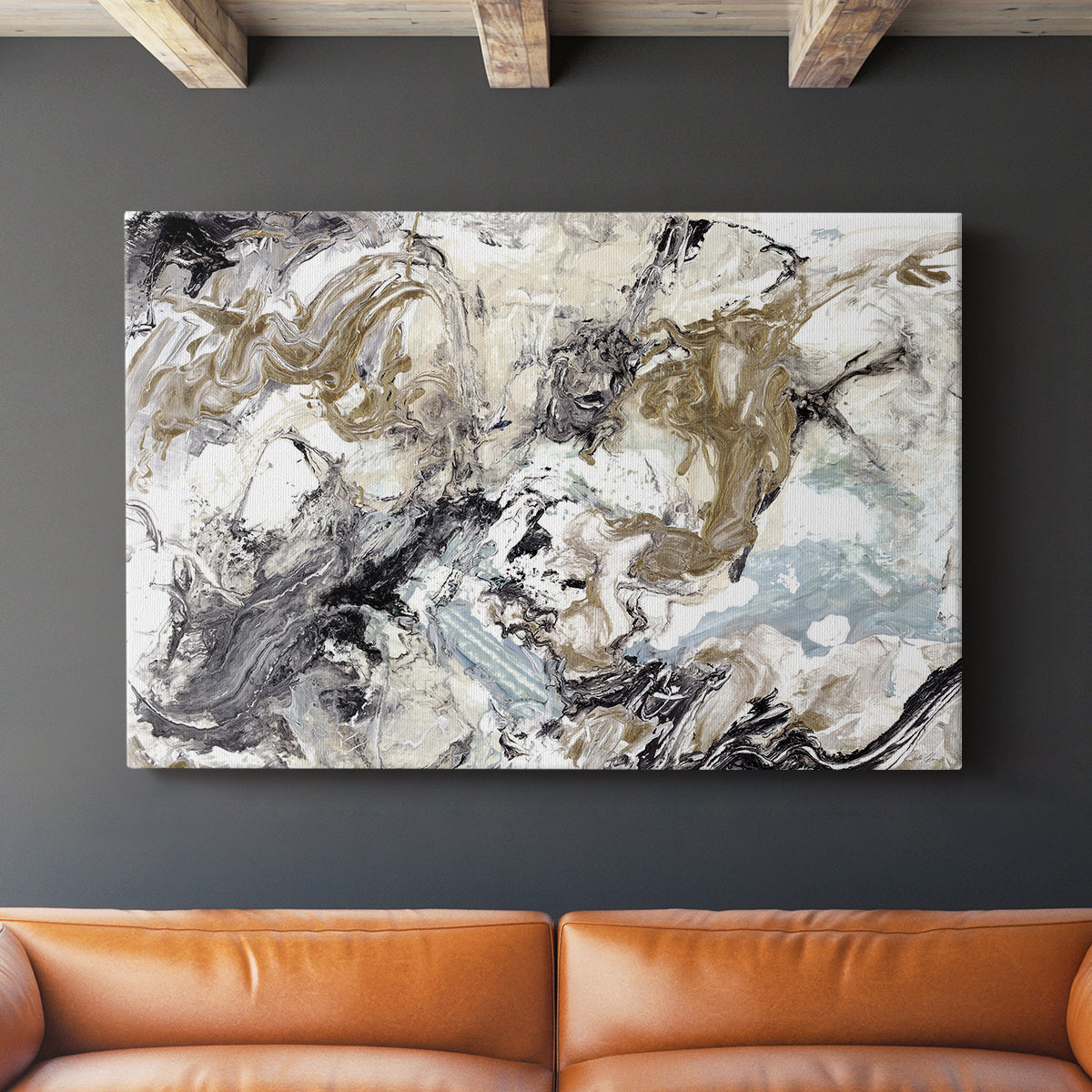 Marbelized Abstract - Canvas Art Print