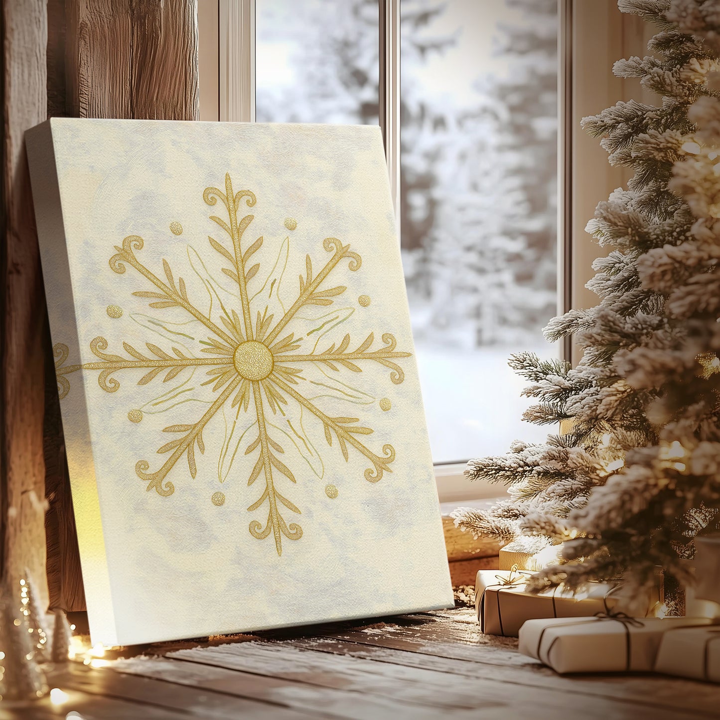Gilded Star Village - Canvas Art Print