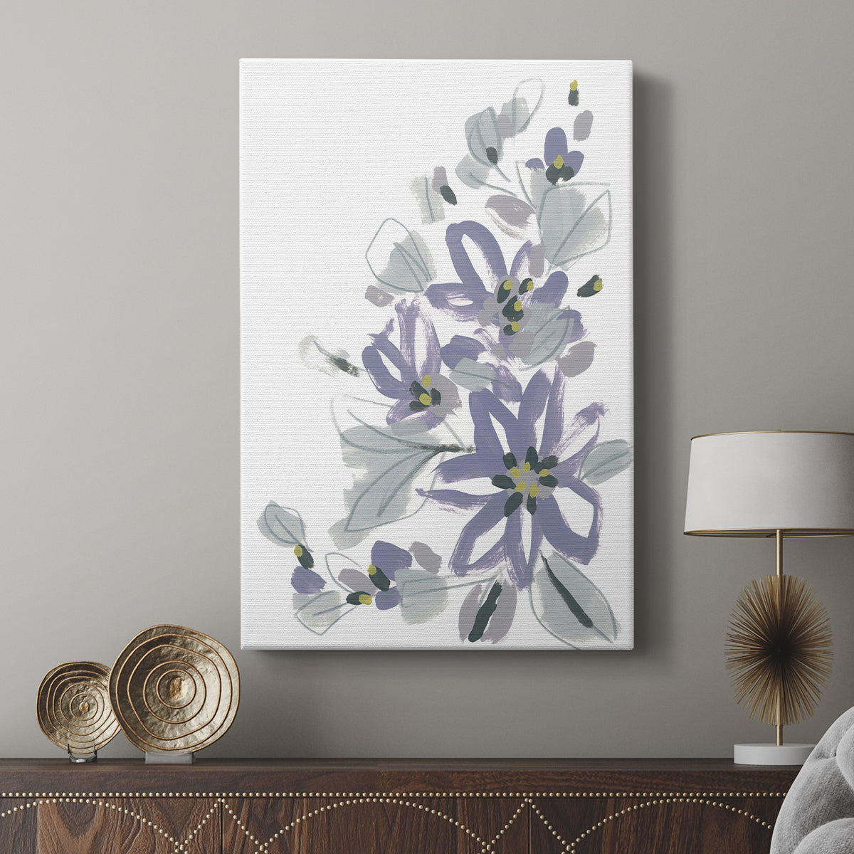 Periwinkle Patch IV - Canvas Art Print