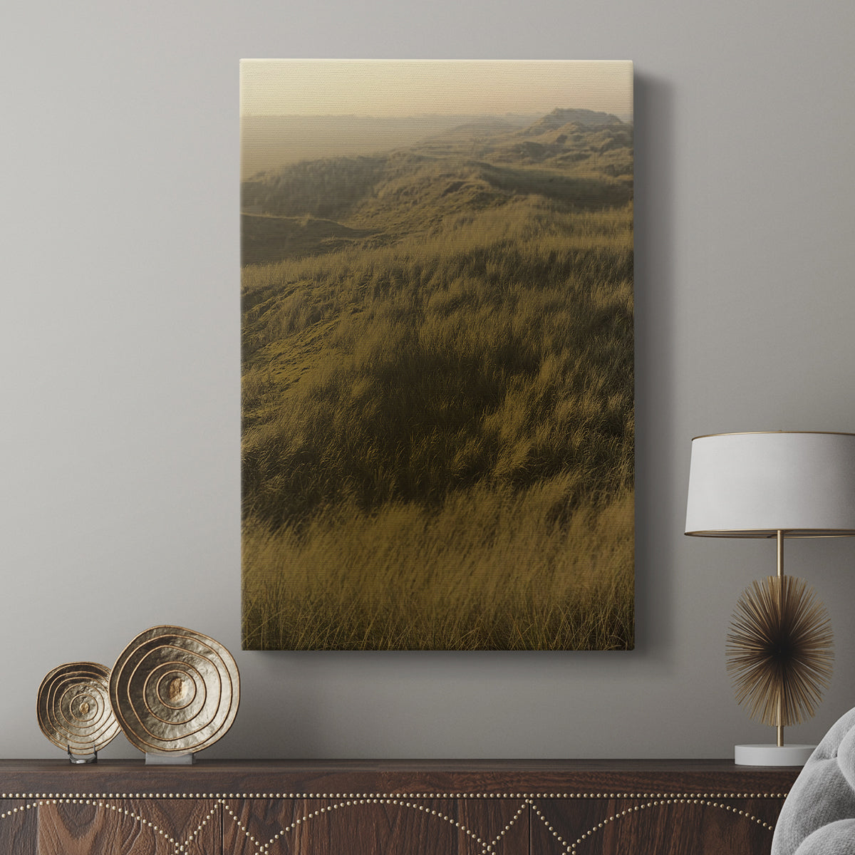 Golden Fog I - Canvas Art Print