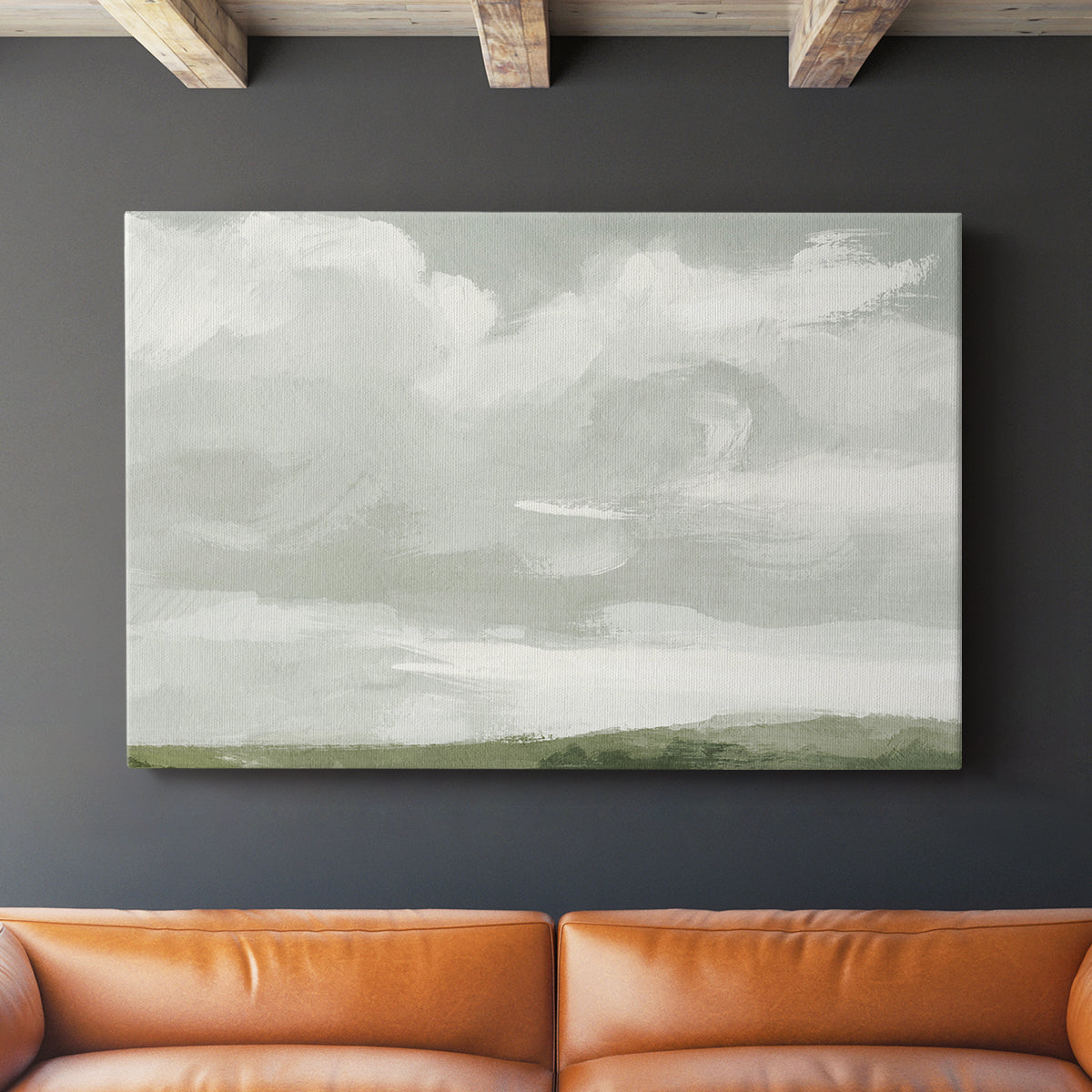 Gray Stone Sky III - Canvas Art Print