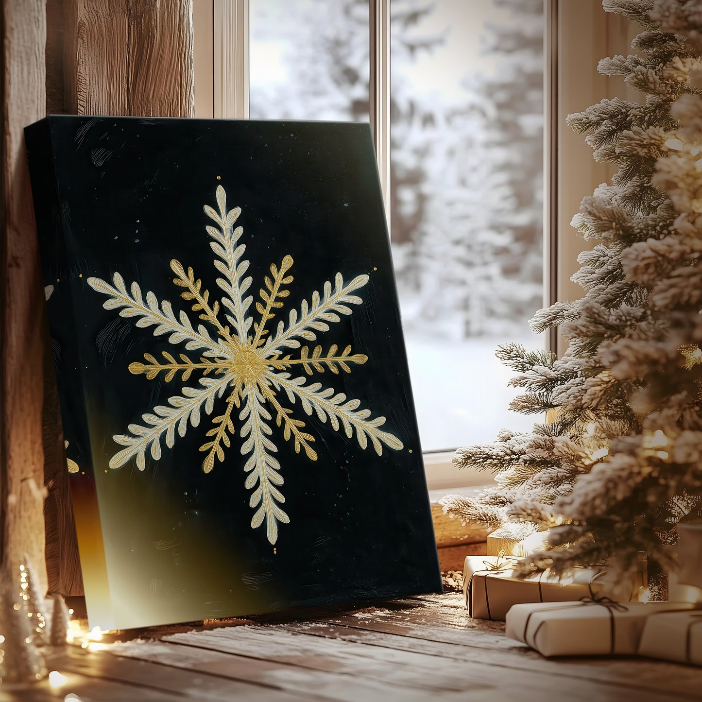 Chalk Snow Chapel - Canvas Art Print