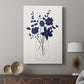 Indigo Sketch Bouquet I - Canvas Art Print